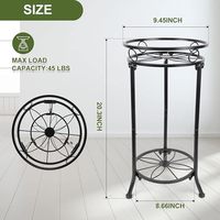 Supports pour plantes hautes en métal à l'extérieur, supports de fleurs d'angle, support en pot en fer robuste, étagère pour plantes, support pour jardinière
