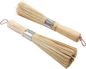 Bamboo Pot <b>Brush</b> - a Natural <b>Long</b>-<b>handled</b> Bamboo <b>Brush</b> for Cleaning Pots and Pans a Kitchen Cleaning Product - Product Image 3