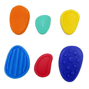 <span class=keywords><strong>Pierre</strong></span> sensorielle pour enfants Soulagement de la pression pour enfants Texture en silicone souple Frette <span class=keywords><strong>Pierre</strong></span> Dentition à friction - Product Image 2