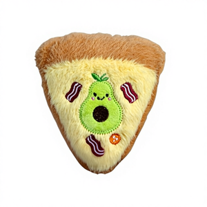 Cartoon Pluche Kaas Pizza Creatieve Sleutelhanger Schattig Eten Tas Accessoires Aangepaste Tekening - Product Image 5