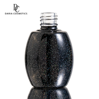 Vente en gros de flacons vides noirs pour vernis à ongles de 12 ml avec pinceau, fournisseur en vrac de flacons de vernis à ongles UV en gel, conteneur de maquillage