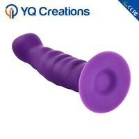 Dildo à tête large sans sangle pour lesbiennes, pour femmes âgées, en silicone