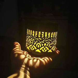 Modern Brass Handicraft Abstract Wall Hanging Solar Decorative <b>Lights</b> IP65 New Creative Cross-border <b>Outdoor</b> Garden - Product Image 3