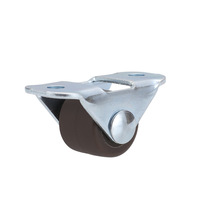 Roulette directionnelle miniature de 0,5 pouce, poulie en nylon silencieuse en caoutchouc pour armoires coulissantes