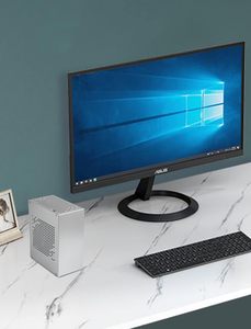Mini Caja de PC de Aluminio SFF, Formato Pequeño, para Juegos, con Adaptador PCIe, Compatible con Tarjeta Gráfica GPU, Plateada, Mini I - Product Image 2