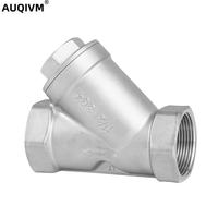 Vanne à boisseau sphérique manuelle en acier inoxydable 1 pièce AUQIVM SS304 SS316 avec filetage NPT femelle pour eau et gaz