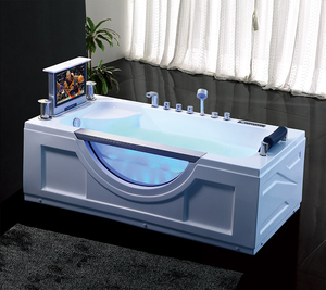Vasca <span class=keywords><strong>Idromassaggio</strong></span> SPA Grande in Acrilico per <span class=keywords><strong>Hotel</strong></span> con Massaggio a Getto LED, Gonna Laterale per 2 Persone, Vasca da Bagno e Minipiscina da Esterno - Product Image 2
