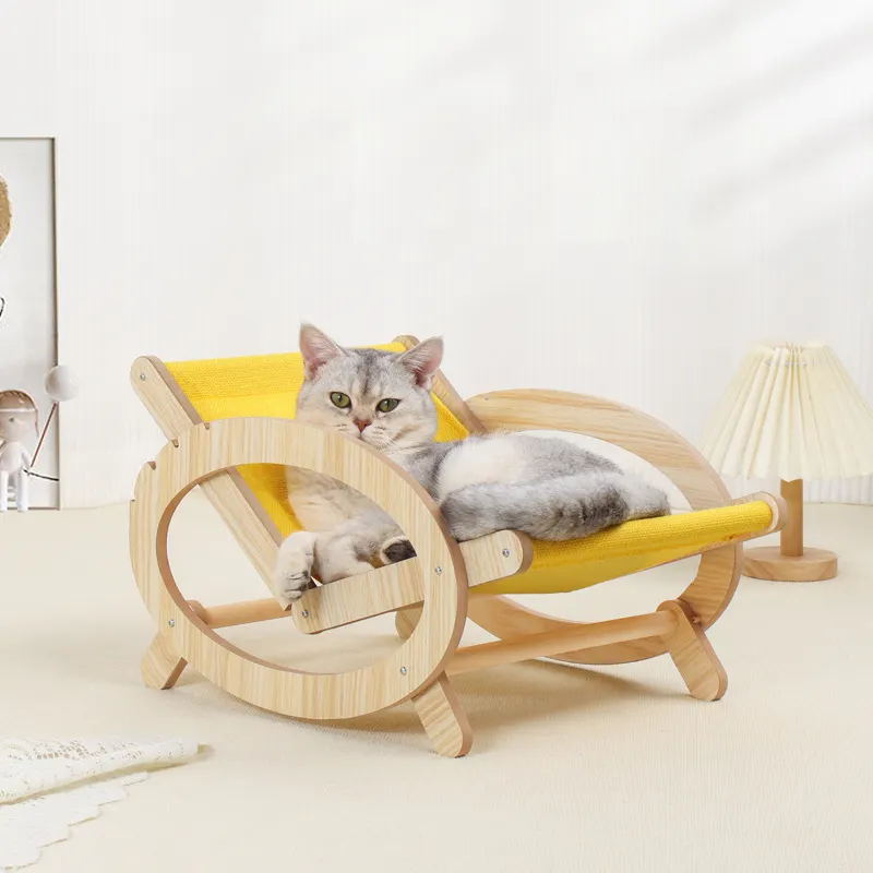 Haustierbetten mit Vier-Gängigkeit aus Holz für Katze Hund und Kleine Tiere hochwertig günstig Preis