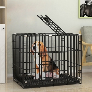 Katlanabilir Metal tel köpek sandık elverişli taşınabilir kolayca monte kolay kurulum çelik köpek kafesi - Product Image 2