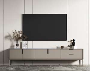 Mueble de TV Moderno y Lujoso Personalizado, Panel de Madera de Alta Calidad para Comedor, Hotel, Sala de Estar, Dormitorio o Apartamento - Product Image 1