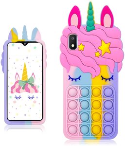 Ốp Điện Thoại Di Động Hình Kỳ Lân Bằng Silicon Màu Sắc Hoạt Hình Giảm Căng Thẳng - Product Image 1