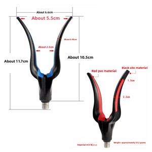 Support de canne à pêche de style européen NJ57 Abspvc, support de canne pour la pêche en mer, accessoire de fourche de pêche, filetage impérial 3/8 pouces - Product Image 1