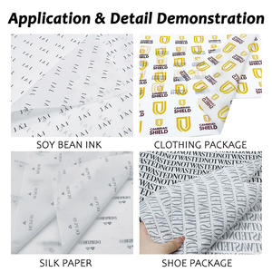 กระดาษคราฟท์พิมพ์ลายแบรนด์หรู สำหรับห่อของขวัญและช่อดอกไม้ - Product Image 3