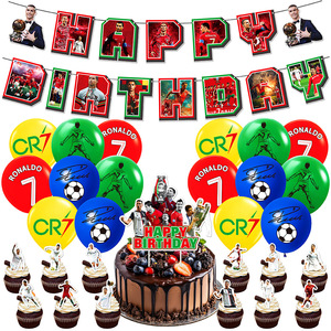 Decoraciones para Fiestas de Cumpleaños con Temática de Estrellas de Fútbol para Niños, Artículos para Fiestas de Cumpleaños con Temática de Balones Deportivos con Globos, Regalos para Niños y Adolescentes - Product Image 1