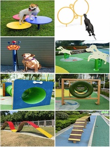 Équipement d'entraînement d'agilité pour chiens personnalisé PetFit avec tunnel de ramper, obstacles pour parc à chiens, équipement de terrain de jeu en plein air - Product Image 4
