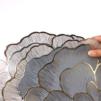 Napperons de table modernes de luxe résistants à la chaleur en polyester tissé écologique, personnalisables pour restaurants (vente en gros)