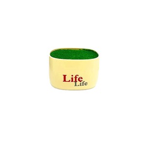 Maceta de Plástico Imitación Cerámica New Life Basin, Color Amarillo Claro, 7cm de Alto x 11cm de Largo x 8.5cm de Ancho, Decoración para el Hogar - Product Image 5