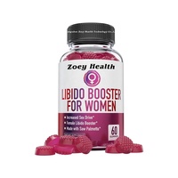 Gommes Booster de Libido pour femmes avec Saw Palmetto Favorise l'équilibre hormonal, Soutient une fonction saine et stimule l'humeur-Framboise