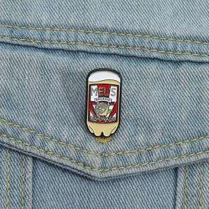 Mel es limonada orgánica esmalte Pin cita divertida broche comedia familiar moda solapa insignia joyería regalo para amigos fiesta de cumpleaños - Product Image 2