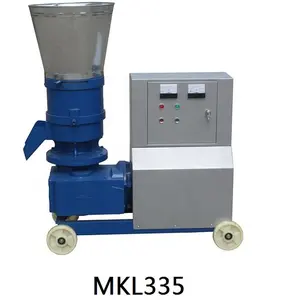 MKL335 22KW Flat Die Wood Pellet Mill With Feeder, Palm Wood Pellet Machine