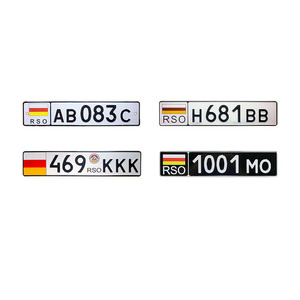 Plaques d'<span class=keywords><strong>immatriculation</strong></span> de la Géorgie plaques d'<span class=keywords><strong>immatriculation</strong></span> en aluminium de voiture de sublimation vierges en relief personnalisées - Product Image 4