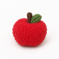 Appliques 3D personnalisées, surface en chenille et dos en peluche avec rembourrage en coton, patchs à coudre fruits et plantes, motif personnalisé