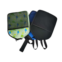 Sac de transport portable en néoprène à fermeture éclair pour raquettes de pickleball, conception personnalisée, pour usage extérieur