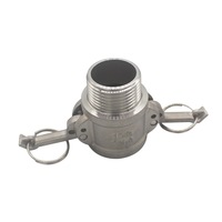 Raccords rapides camlock en acier inoxydable 304 316 type B BSPT NPT fileté