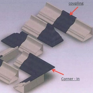 Canal de gestion de câble de conduit d'angle à peindre en PVC pour coin de mur de <span class=keywords><strong>plafond</strong></span> - Product Image 2