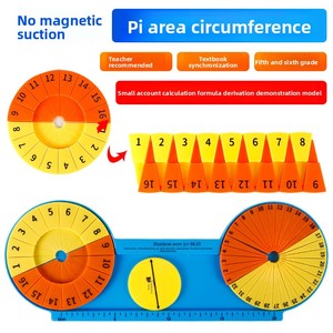 Dispositivo de Demostración del Área del Círculo y del Número Pi - 16 Segmentos Iguales de Disco Circular - Matemáticas para Primaria - Aprendizaje de 6.º Grado - Product Image 1