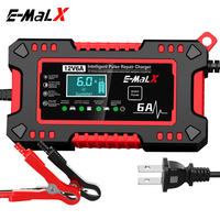 Cargador de Batería de Pulso para Motocicleta Modelo 2026, 12V6A, para Automóvil