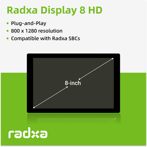 8 Inch HD Touch Screen 800x1280 Resolution <b>Plug</b> And Play Fit Radxa All Series SBC Monitor Display Radxa - Product Image 5