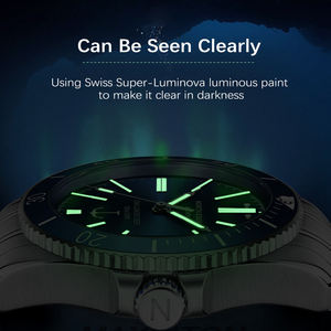 Reloj Inteligente de Negocios para Hombre North Edge, Diseño <span class=keywords><strong>Submariner</strong></span>, Cristal de Zafiro, Caja de <span class=keywords><strong>Acero</strong></span> Inoxidable, Movimiento Mecánico Automático - Product Image 3