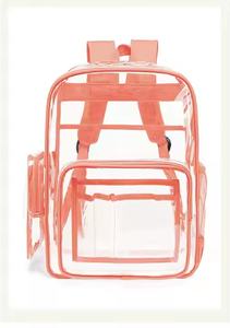 Mochila de estudiante impermeable de moda con monograma PVC transparente para estudiantes de secundaria - Product Image 4