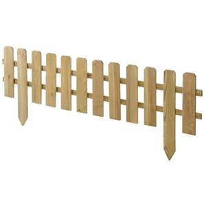 RECINZIONE BASSA IN LEGNO DI PINO IMPREGNATO 120X30/45CM - Product Image 1