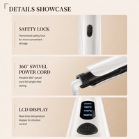 Torlin 4 Pelat yang Dapat Diganti untuk Rambut Keriting, Lurus & Berkerut 4 Pengaturan Panas 160C-220C Layar LCD  4-in-1 Catokan Rambut Pelurus