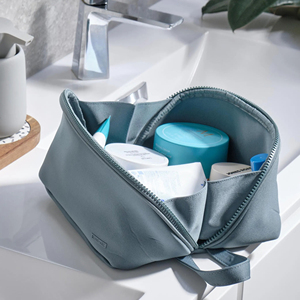 Royal Fair - Juego de Bolsas de Maquillaje de Silicona Rosa Mate, Color Personalizado, Elegantes, de Neopreno, para Viajes, Cuidado de la Piel y Baño - Product Image 1