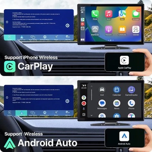 3d kablosuz Apple Carplay <span class=keywords><strong>Android</strong></span>-otomatik 10.1 ''kör nokta Radar Mini AHD1080P <span class=keywords><strong>Cam</strong></span> ile monitör dokunmatik ekran DVR GPS kaydedici - Product Image 3