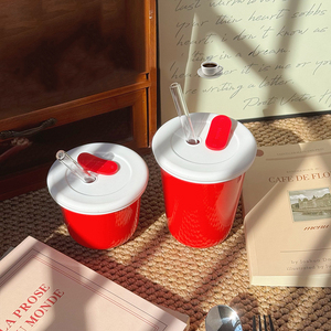 Taza de Café de Porcelana Personalizada, Taza de Viaje de Cerámica a Prueba de Fugas con Tapa - Product Image 6