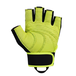 Gants de fitness couleur lime pour hommes avec impression personnalisée, fermeture Velcro, légers, anti-plis, pour la gym et l'entraînement - Product Image 2
