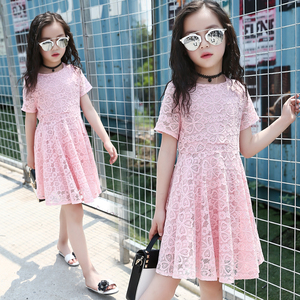 Vestido de Verano para Niñas con Diseño de Encaje y Patrones de Tela, Precio Bajo, Marca Google - Product Image 1