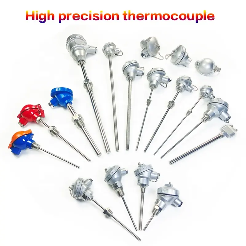 New technology high temperature resistant and bendable temperature sensor E J T B R S Pt100 high-precision K-type thermocouple