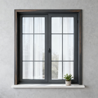 Ventana Cortafuego de Acero con Aislamiento Térmico, Directo de Fábrica, Ventana de Puente Roto Ignífuga para Ingeniería, Venta al por Mayor