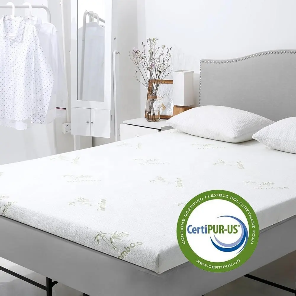 Gel Infused Tempat Tidur Busa Memori Matras Certipur-Kami Bersertifikat Gel Memory Foam, Removable Zipper hypoallergenic Bambu Co