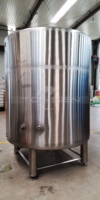Réservoir d'eau glacée de qualité alimentaire SUS304, réservoir de refroidissement à glycol enveloppé, compatible avec le système de brassage