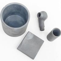 Creuset en carbure de silicium (SiC) pour la fusion, le soudage, la découpe, haute résistance aux chocs thermiques, fabrication par frittage réactionnel