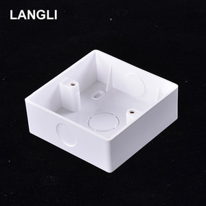 Langli ngoài trời ngã ba chuyển đổi hộp 86 loại vuông 3x3 dày PVC điện nhựa tường ổ cắm ống dẫn & phụ kiện - Product Image 2