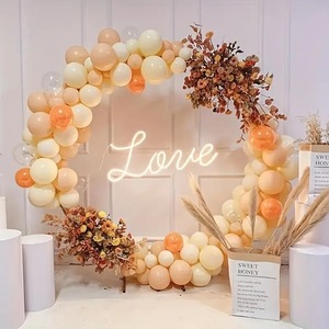 Usine directe transfrontalière Offre Spéciale anneau arc ballon fer mariage fleur support nouveau prix fleurs décoratives métal accessoires de mariage - Product Image 3