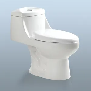 Cheap White Bathroom Porcelain Toilet Short Flush Tank One Piece Ceramic Toilet Bowl Sanitary Ware WC