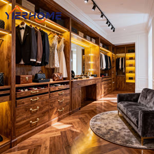 Lemari Pakaian Klasik Model <span class=keywords><strong>Royal</strong></span> Walk-In |   Penyimpanan Kapasitas Tinggi Khusus dengan Pulau - Product Image 2